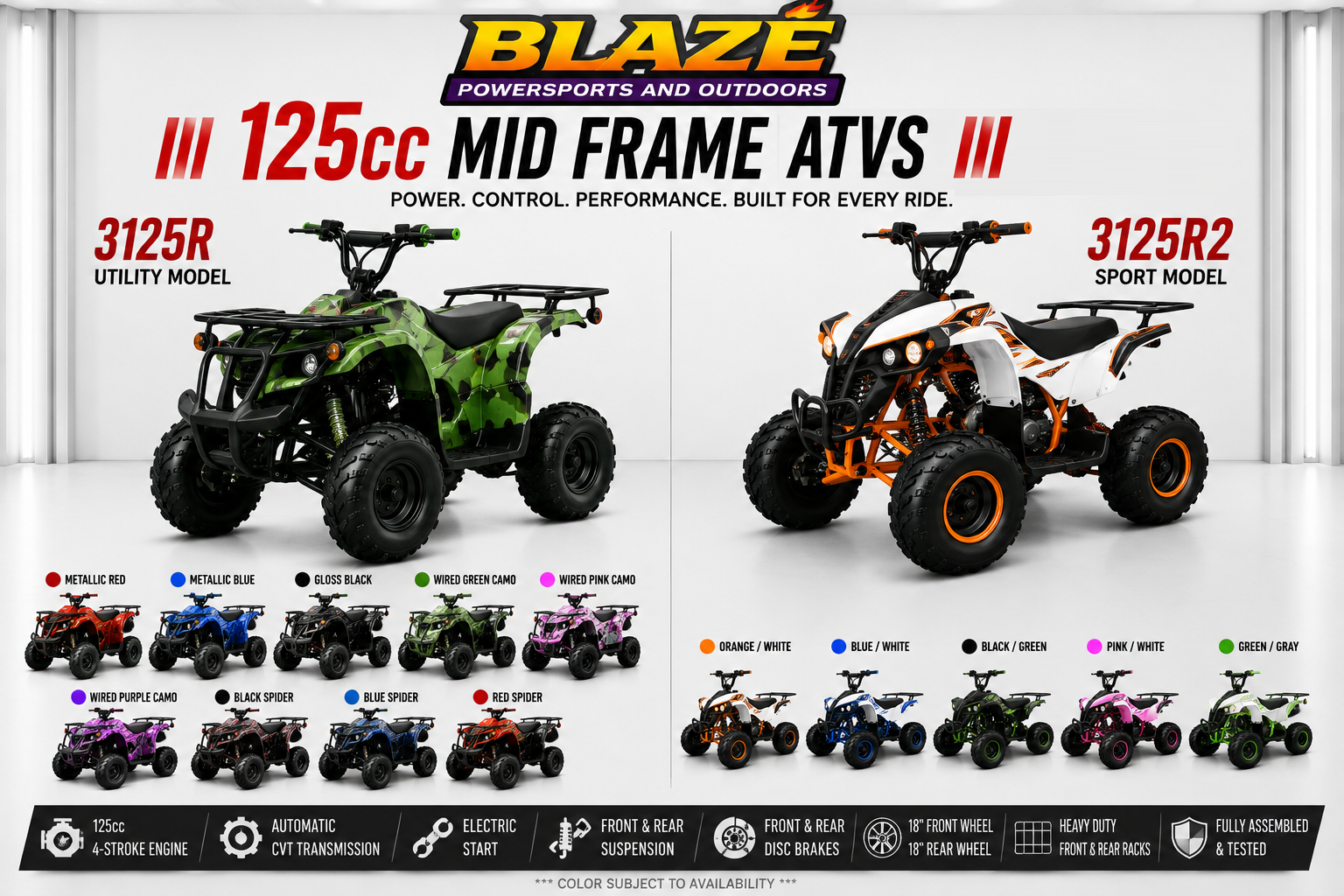 125cc Mid Frame ATVs ATV in Duson Louisiana