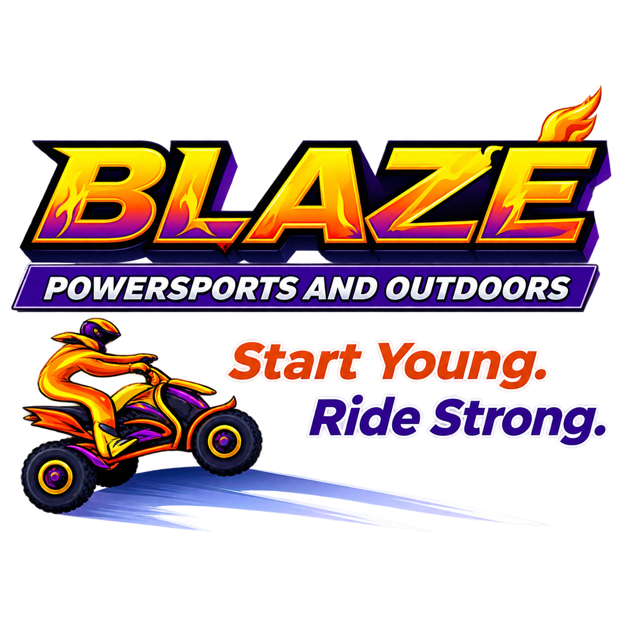 Blaze Powersports and Outdoors Logo